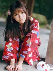 日系少女粉嫩甜美和服写真清纯动人